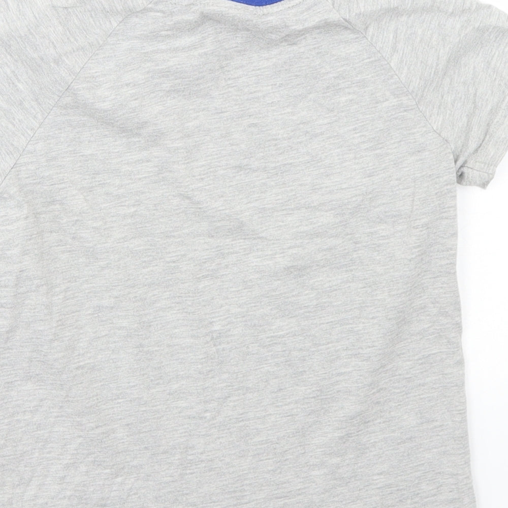 George Boys Grey  Cotton Basic T-Shirt Size 5-6 Years Crew Neck  - Mickey Mouse