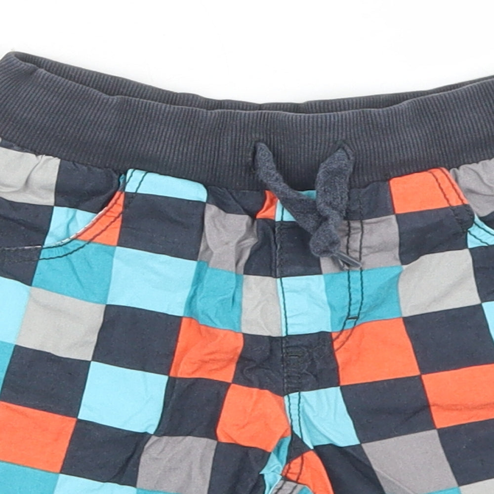 Topolino Boys Multicoloured Check Cotton Utility Shorts Size 4 Years  Regular Drawstring