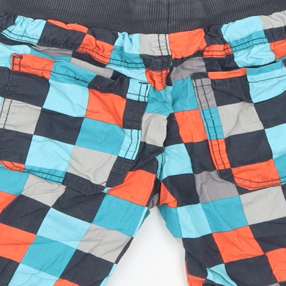 Topolino Boys Multicoloured Check Cotton Utility Shorts Size 4 Years  Regular Drawstring