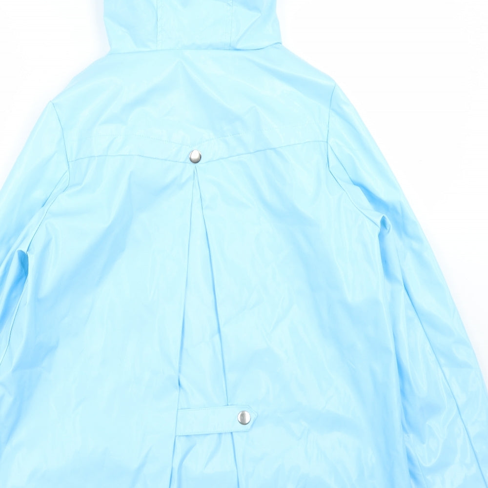 Atmosphere Womens Blue   Rain Coat Coat Size 6  Snap