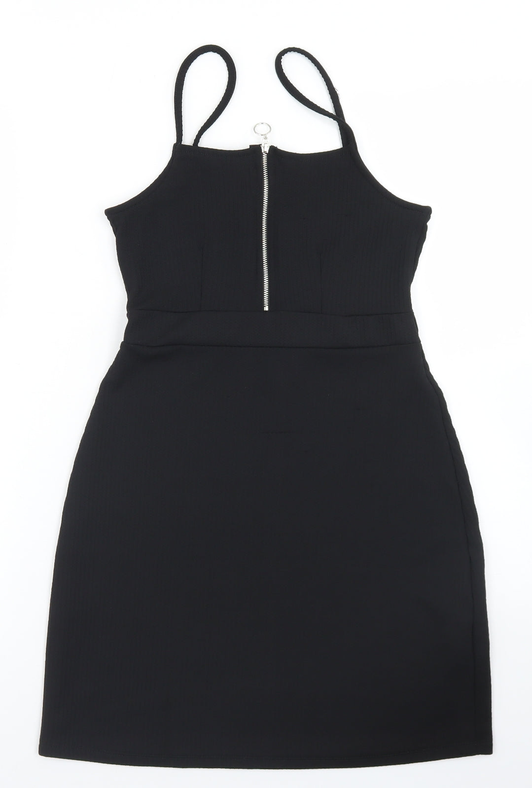 New Look Womens Black  Polyester Bodycon  Size 8  Square Neck