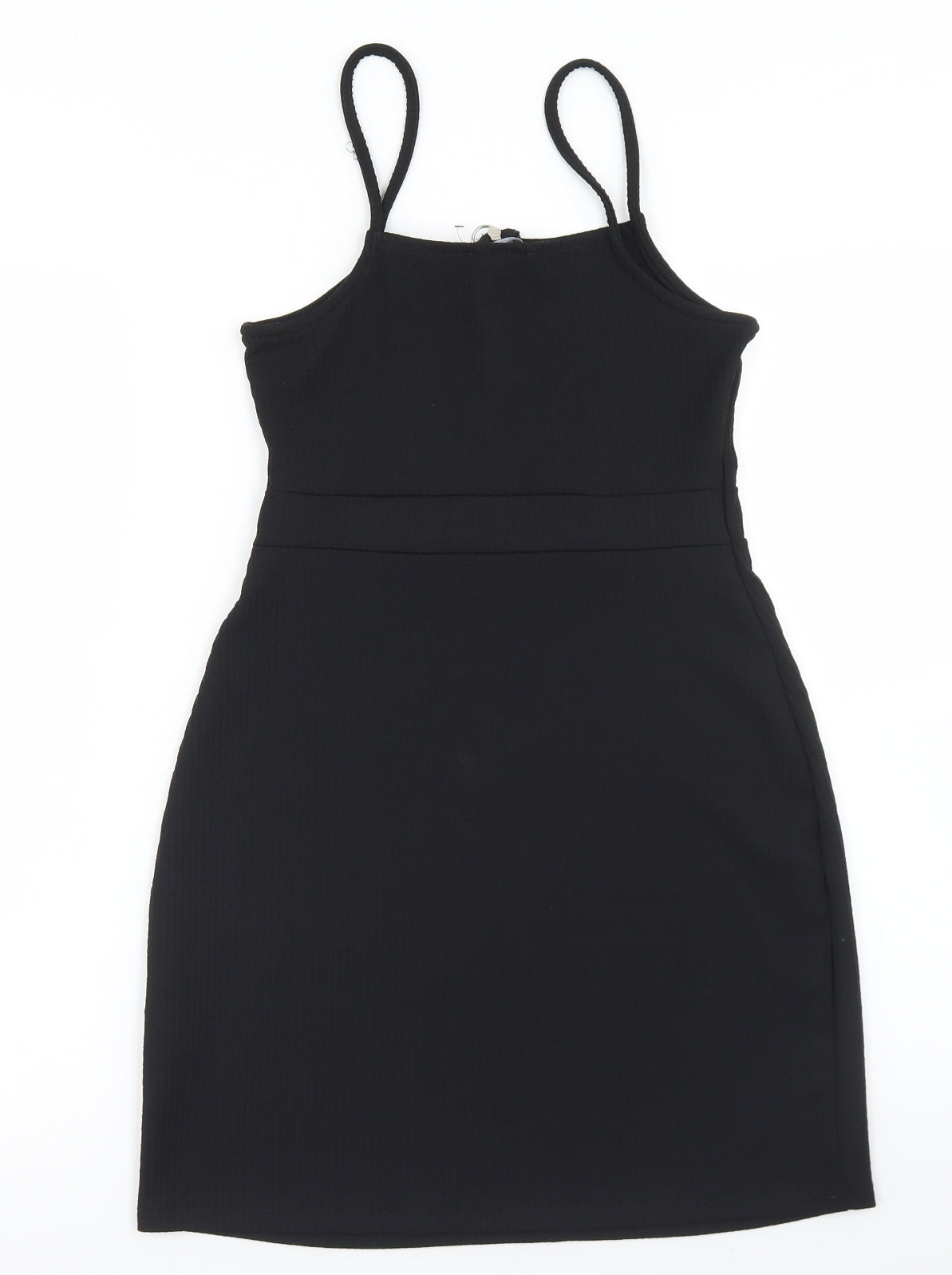 New Look Womens Black  Polyester Bodycon  Size 8  Square Neck