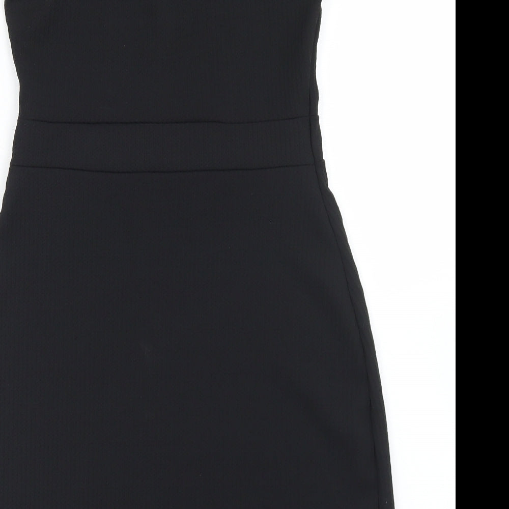 New Look Womens Black  Polyester Bodycon  Size 8  Square Neck