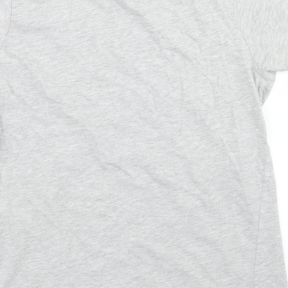 Primark Womens Grey  Cotton Basic T-Shirt Size S Crew Neck