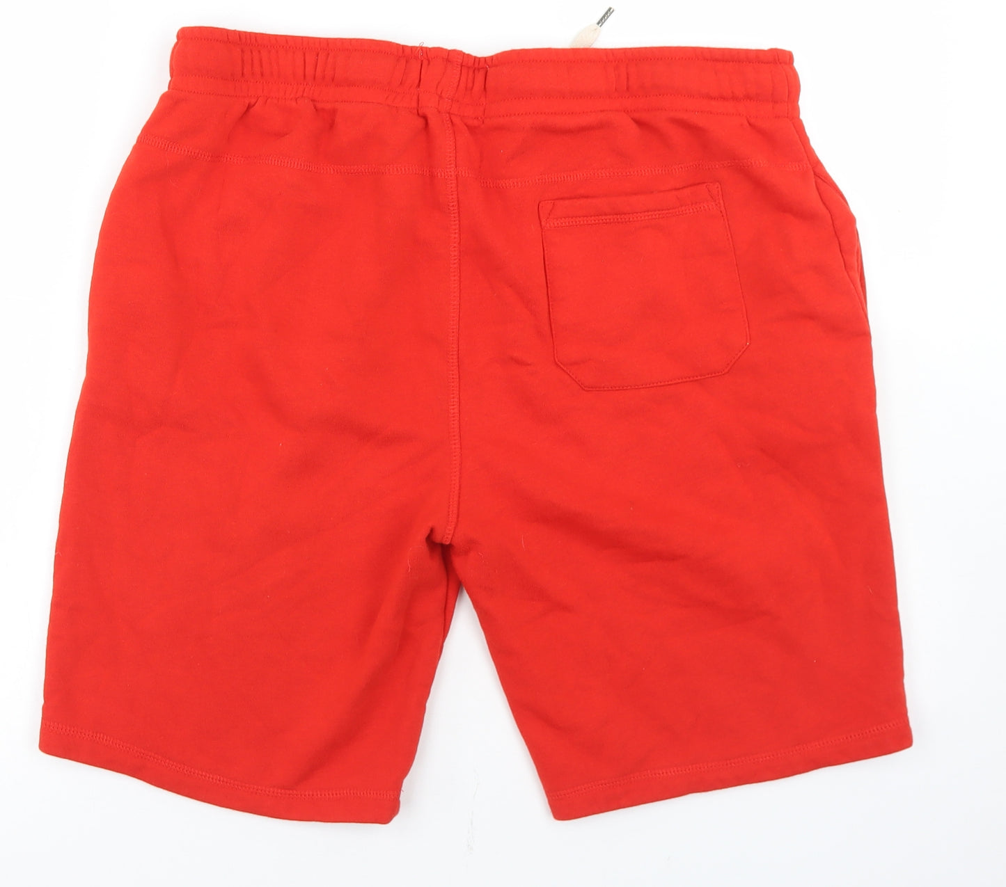 Primark Mens Red  Cotton Sweat Shorts Size L L8 in Regular Drawstring