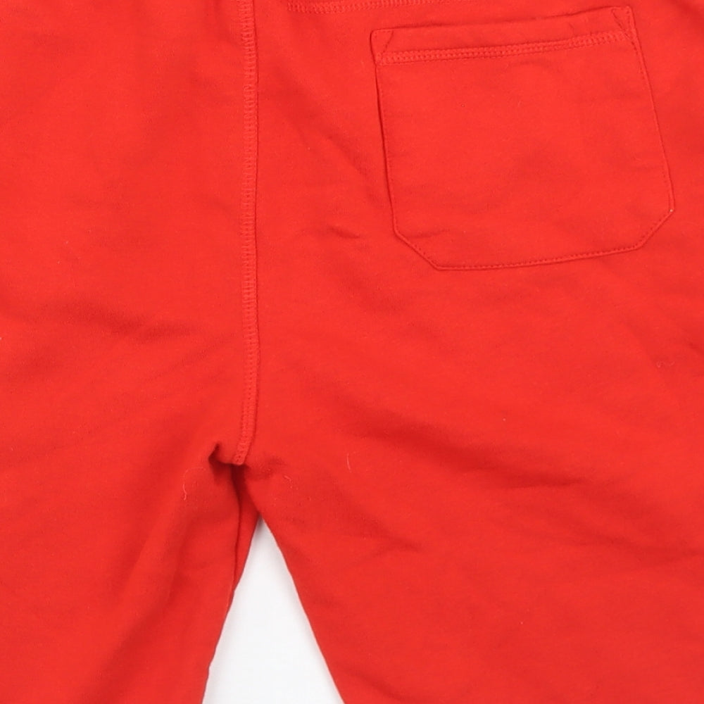 Primark Mens Red  Cotton Sweat Shorts Size L L8 in Regular Drawstring