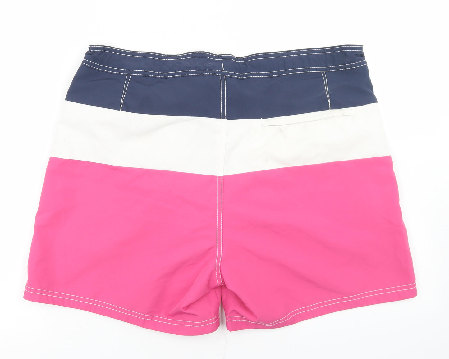 H&M Mens Multicoloured Colourblock Polyester Athletic Shorts Size L  Regular Drawstring