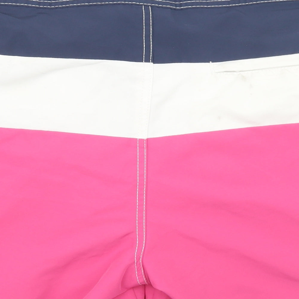 H&M Mens Multicoloured Colourblock Polyester Athletic Shorts Size L  Regular Drawstring