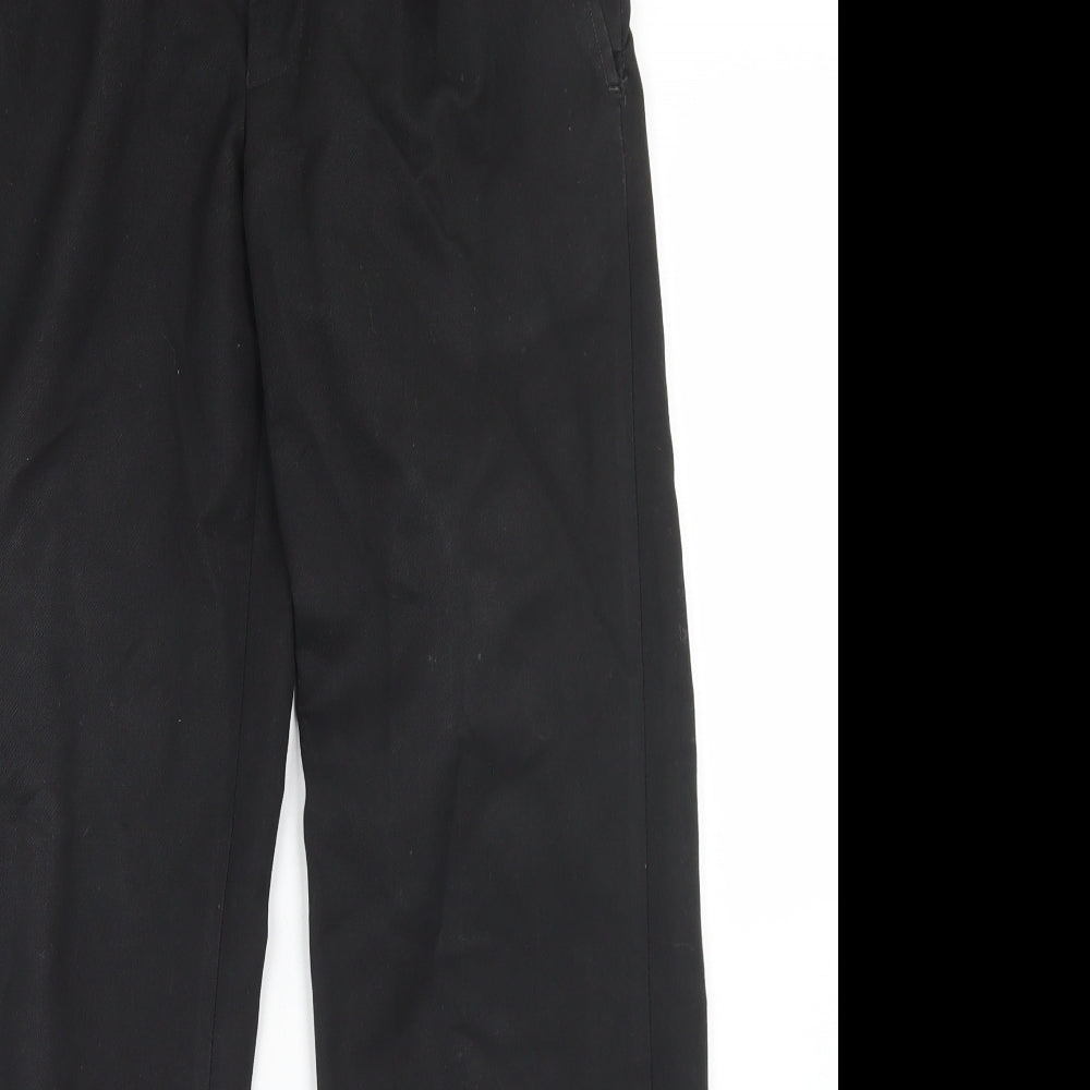 1880 Club Boys Black  Polyester Dress Pants Trousers Size 13 Years  Regular Hook & Eye - School Wear