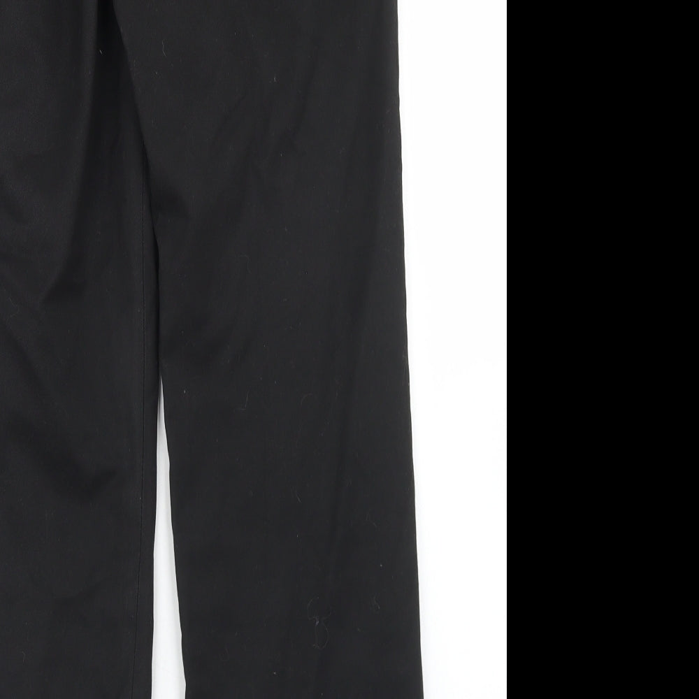 1880 Club Boys Black  Polyester Dress Pants Trousers Size 13 Years  Regular Hook & Eye - School Wear