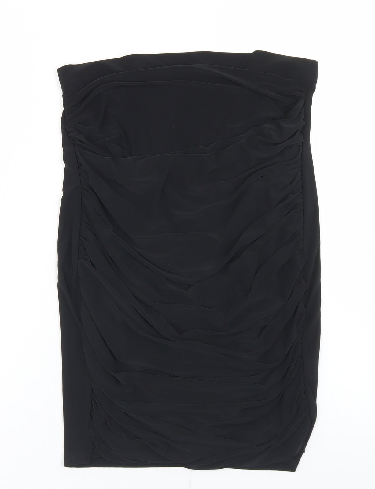PRETTYLITTLETHING Womens Black  Polyester Bandage Skirt Size 14