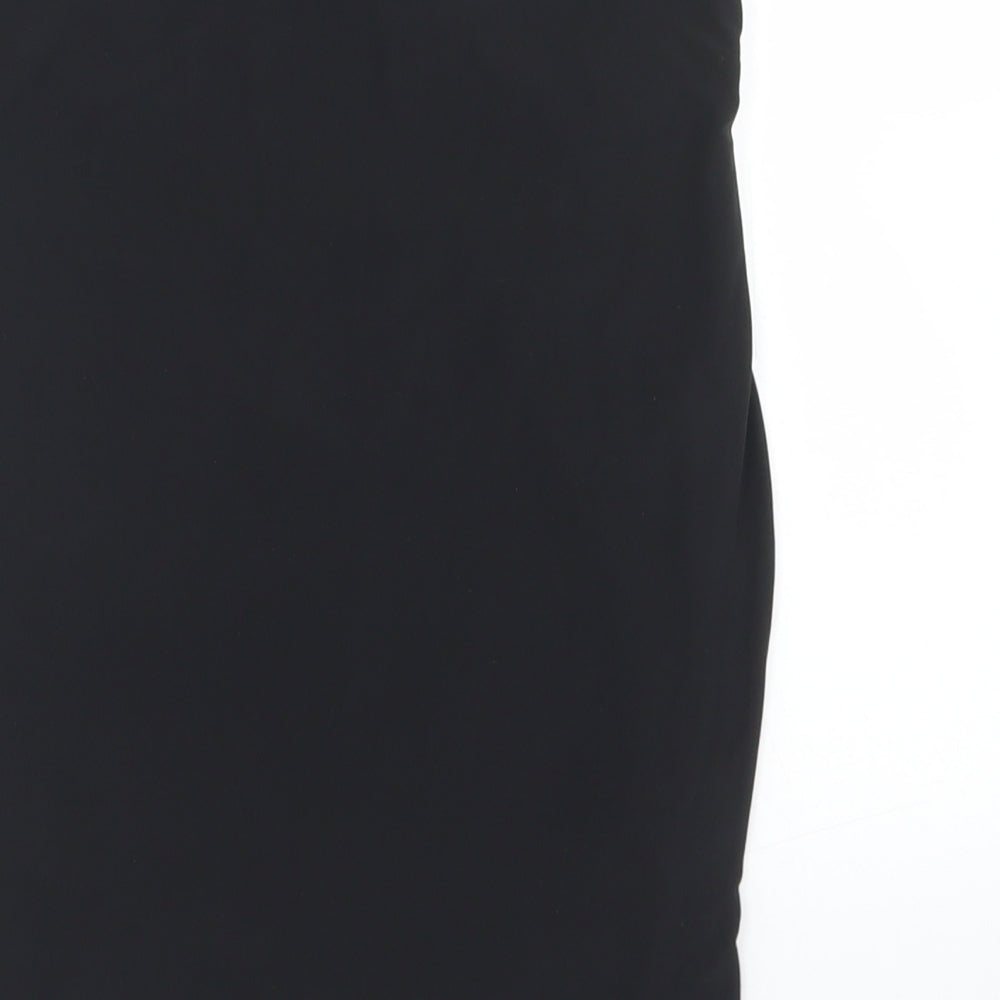 PRETTYLITTLETHING Womens Black  Polyester Bandage Skirt Size 14