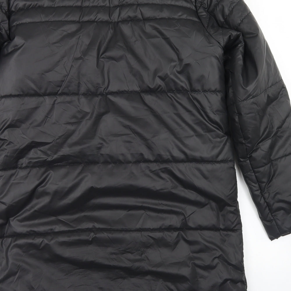 Brandtex Womens Black   Puffer Jacket Coat Size 10  Zip