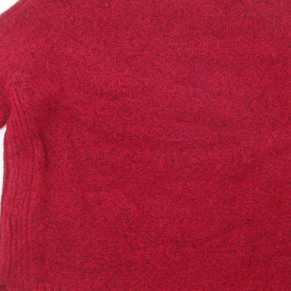 Marks and Spencer Womens Pink Crew Neck  Acrylic Pullover Jumper Size XS