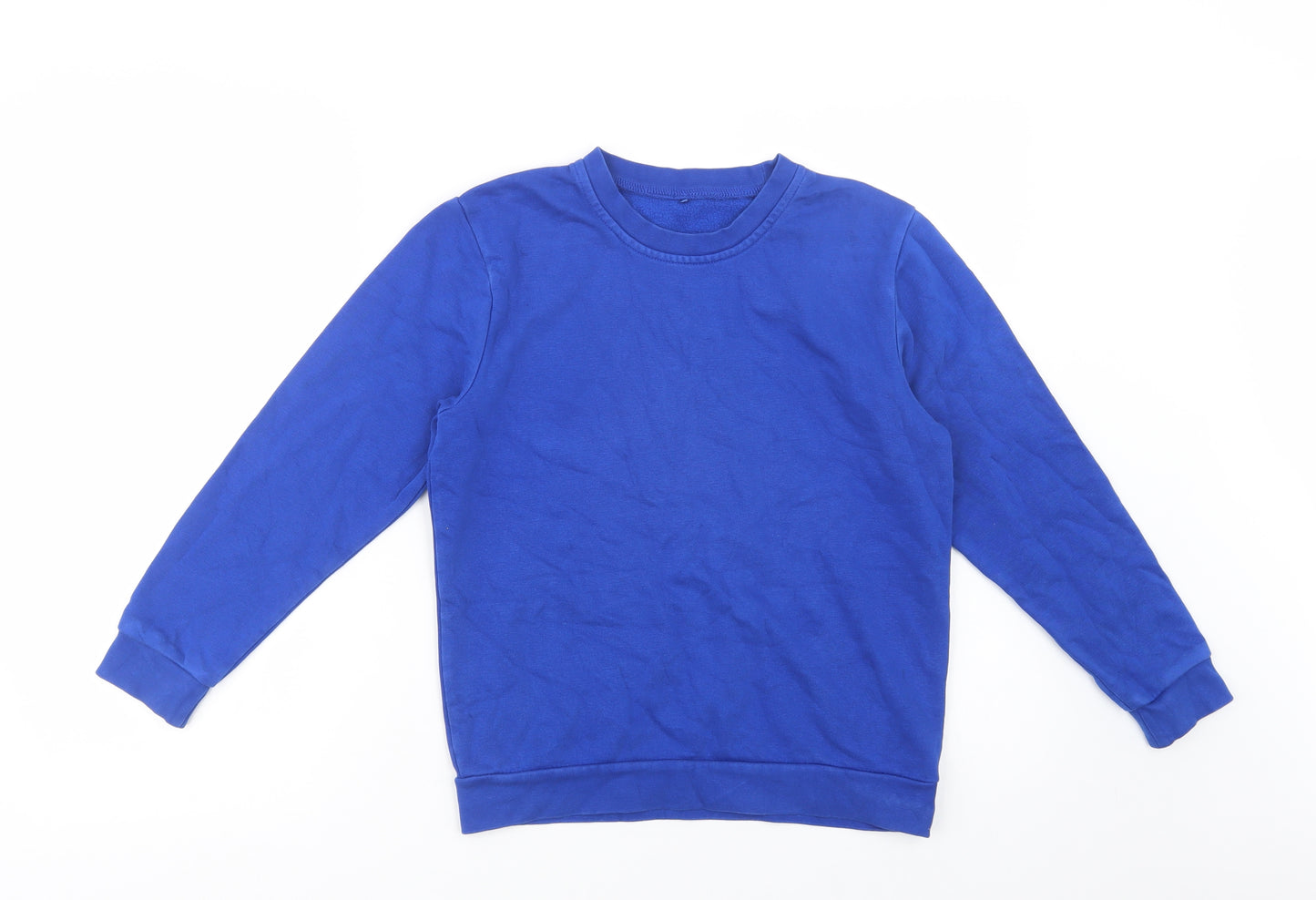 George Girls Blue  Cotton Pullover Sweatshirt Size 10-11 Years  Pullover - School Wear