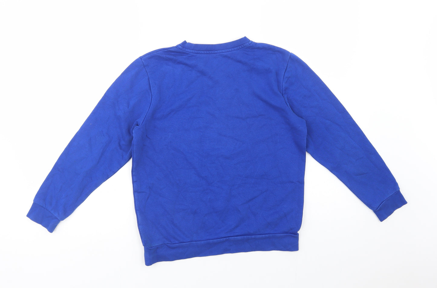 George Girls Blue  Cotton Pullover Sweatshirt Size 10-11 Years  Pullover - School Wear