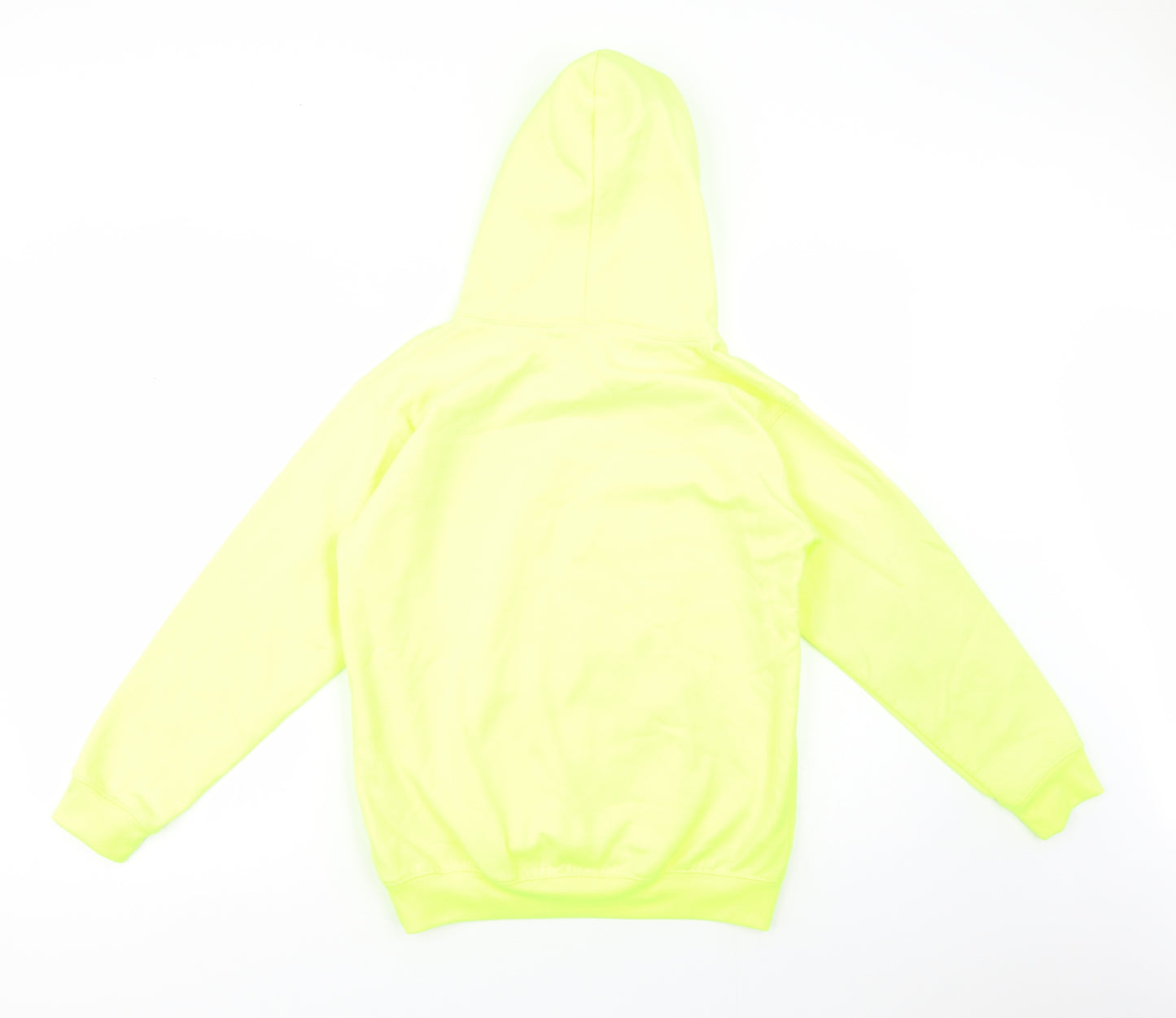 Awdis Girls Green  Polyester Pullover Hoodie Size 12-13 Years  Pullover - Neon