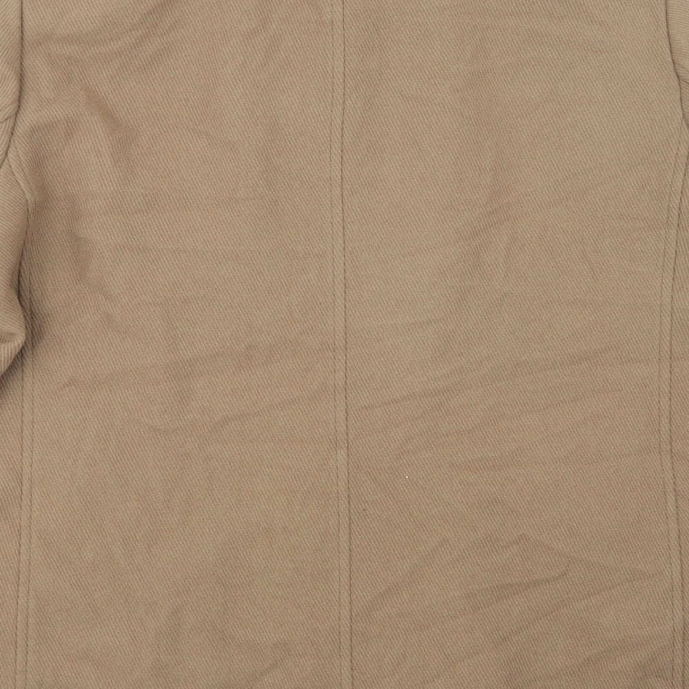 Preworn Womens Beige   Pea Coat Coat Size 20  Button