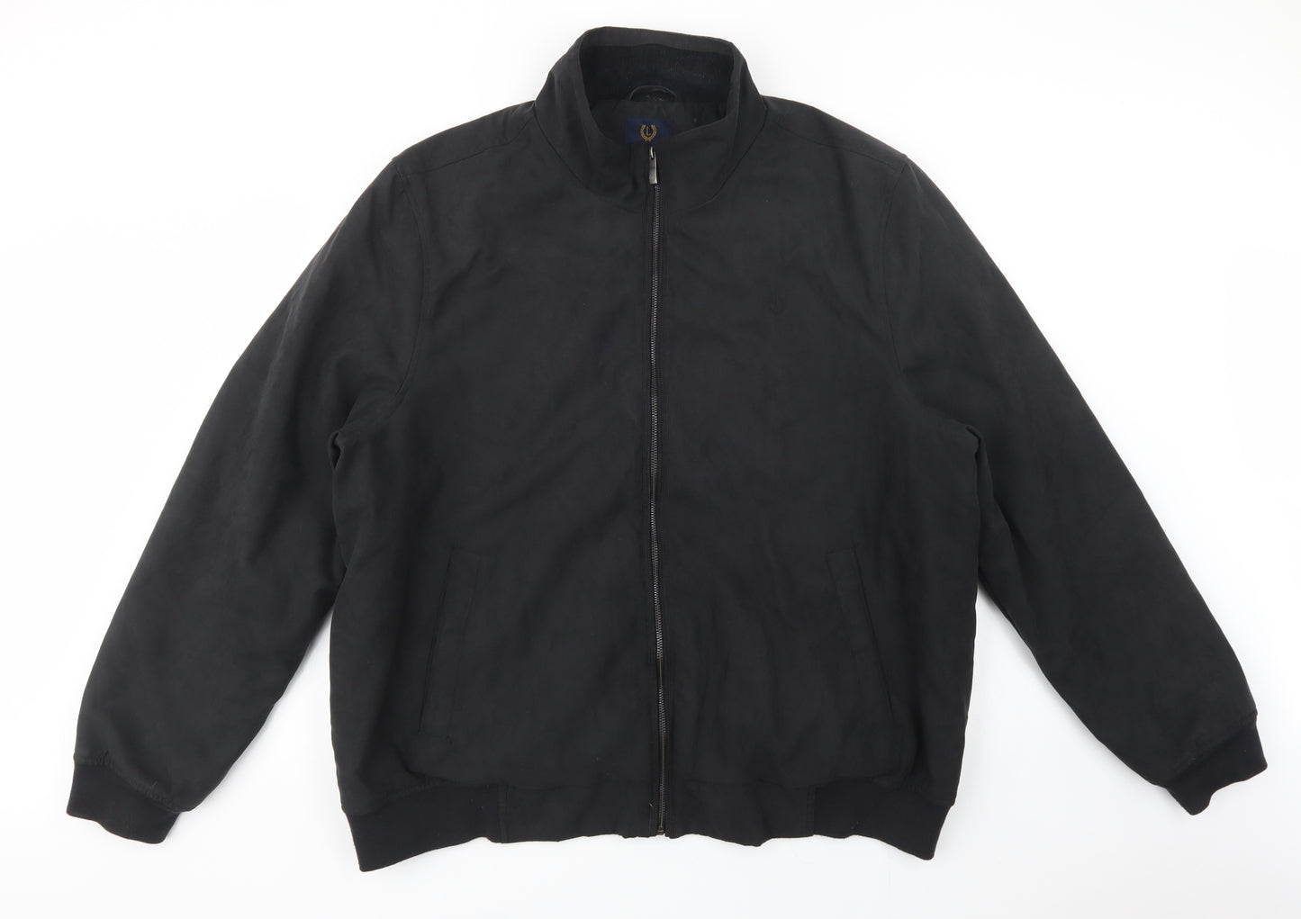 Matalan Mens Black   Bomber Jacket Jacket Size 3XL  Zip