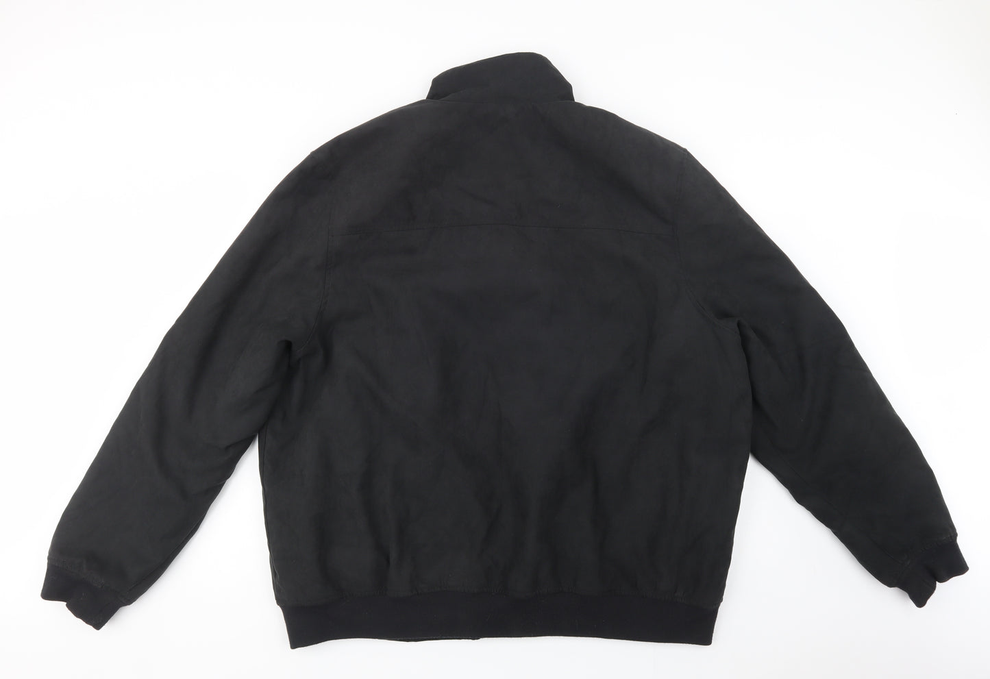 Matalan Mens Black   Bomber Jacket Jacket Size 3XL  Zip