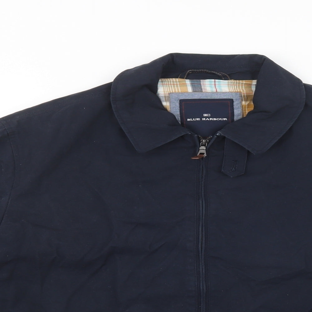 Marks and Spencer Mens Blue   Bomber Jacket Jacket Size XL  Zip