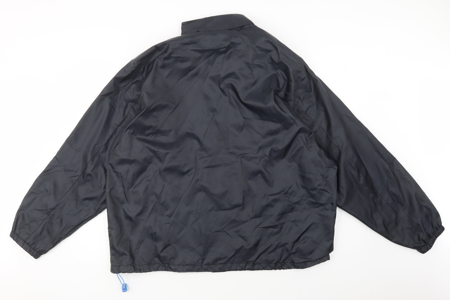 Dunnes Stores Mens Black   Windbreaker Jacket Size XL  Zip
