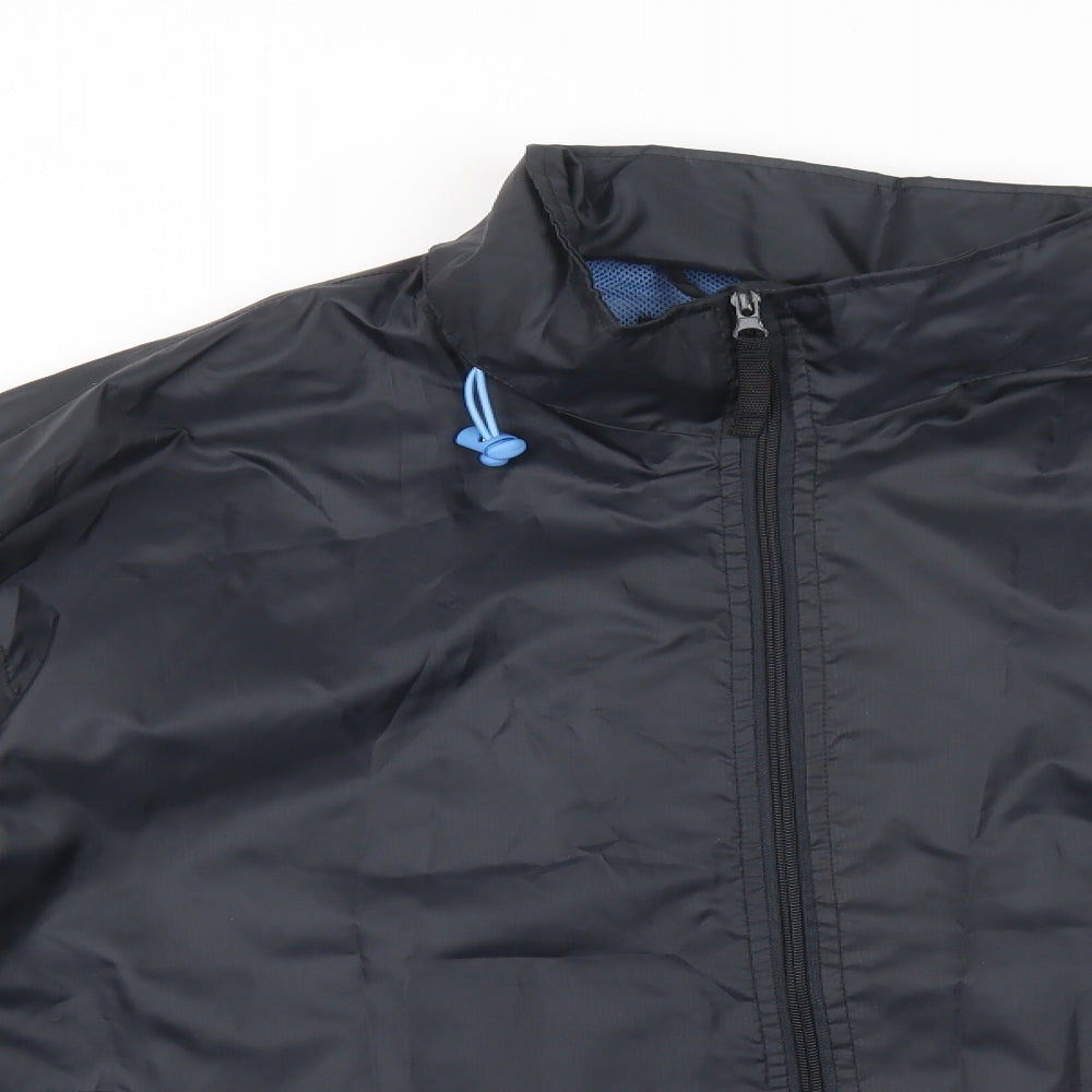 Dunnes Stores Mens Black   Windbreaker Jacket Size XL  Zip