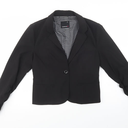 Fishb Womens Black   Jacket Blazer Size XL  Button
