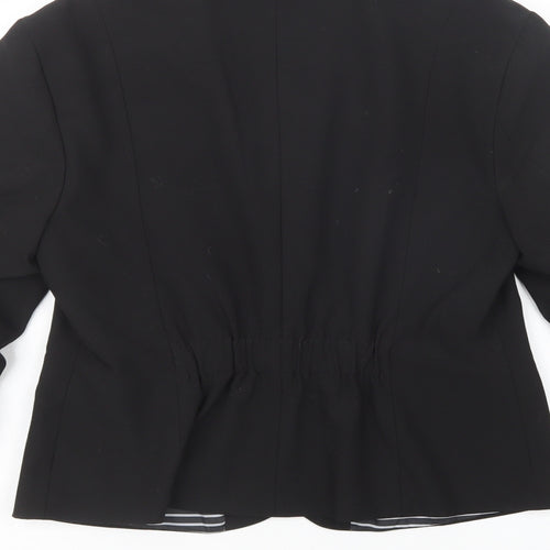 Fishb Womens Black   Jacket Blazer Size XL  Button