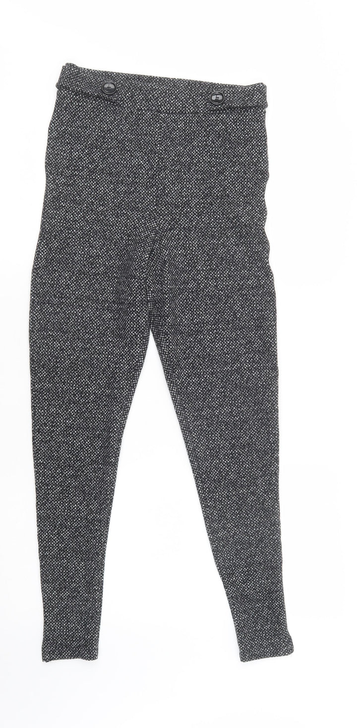 TU Womens Grey  Polyester Jegging Leggings Size 8 L29 in