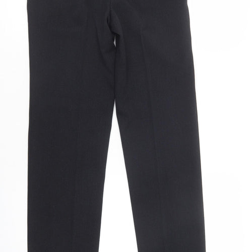 Papaya Womens Blue  Polyester Dress Pants Trousers Size 8 L30 in Regular Hook & Eye