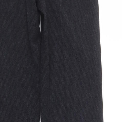 Papaya Womens Blue  Polyester Dress Pants Trousers Size 8 L30 in Regular Hook & Eye