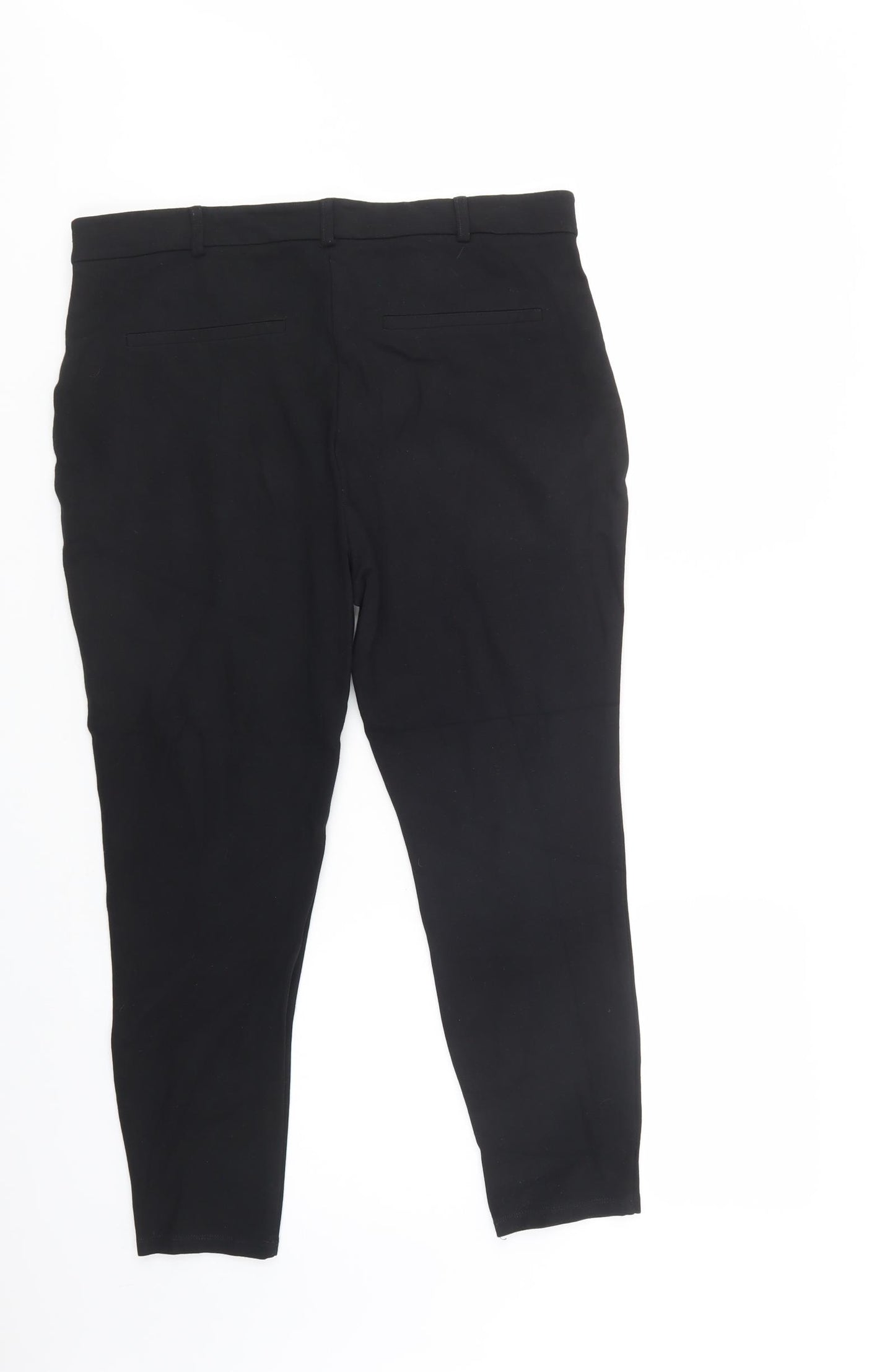 Dorothy Perkins Womens Black  Viscose Jegging Trousers Size 16 L27 in Regular Button