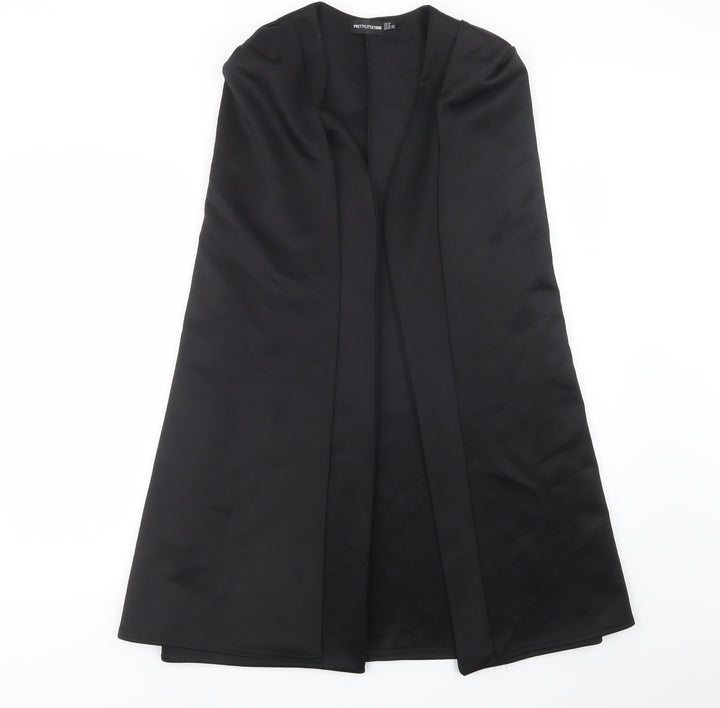 PRETTYLITTLETHING Womens Black   Jacket Waistcoat Size 12