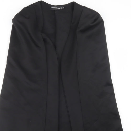 PRETTYLITTLETHING Womens Black   Jacket Waistcoat Size 12