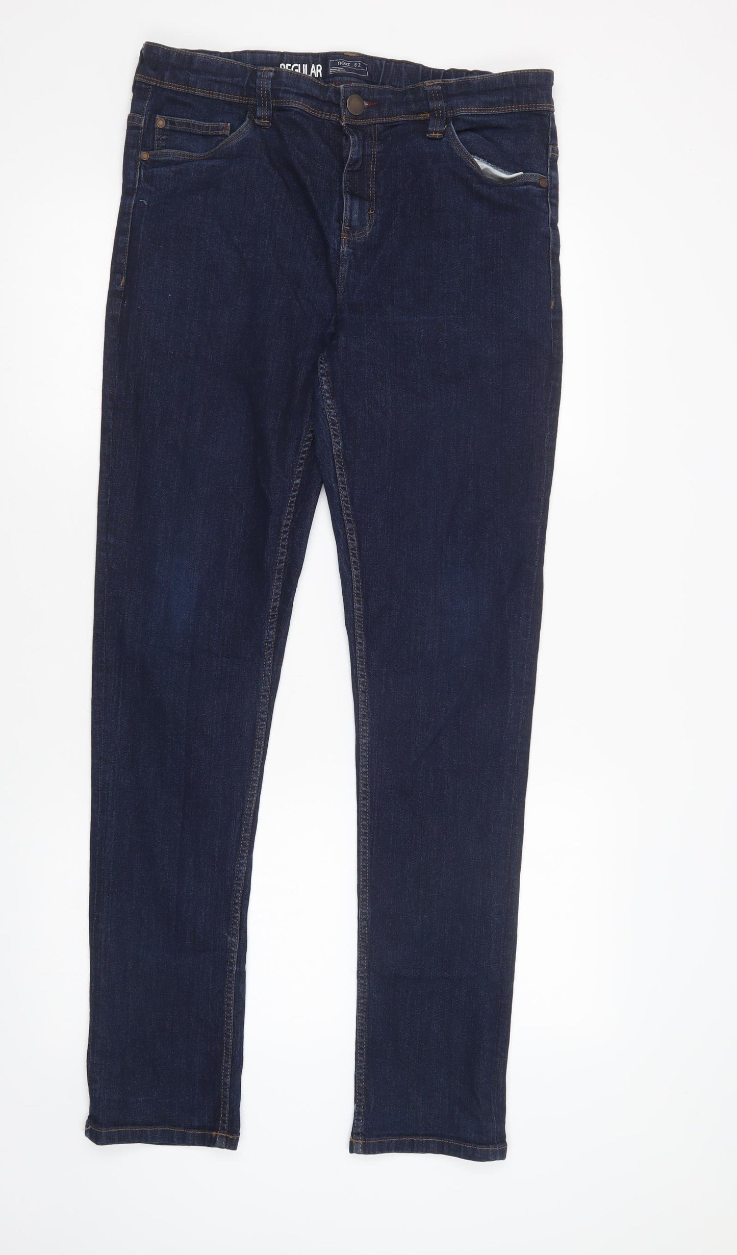 NEXT Boys Blue  Cotton Skinny Jeans Size 16 Years  Regular Button