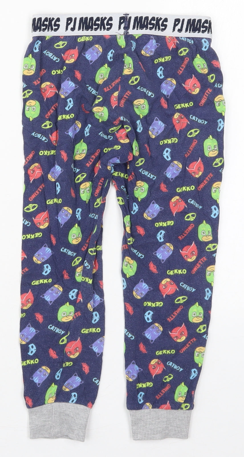 Tesco Boys Blue  Cotton Sweatpants Trousers Size 5-6 Years  Regular  - PJ Masks Pyjama Pants