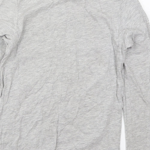 Pep&Co Boys Grey  Cotton Basic T-Shirt Size 10-11 Years Crew Neck Pullover - Kills Pro Football