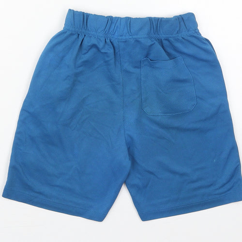 Pep&Co Boys Blue  Polyester Sweat Shorts Size 9-10 Years  Regular Drawstring
