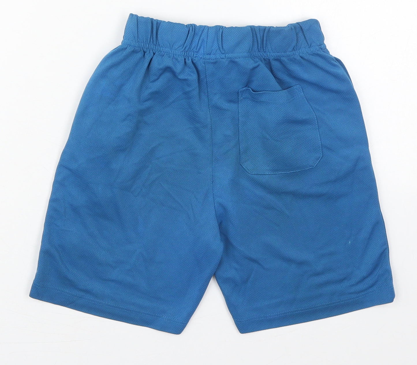 Pep&Co Boys Blue  Polyester Sweat Shorts Size 9-10 Years  Regular Drawstring