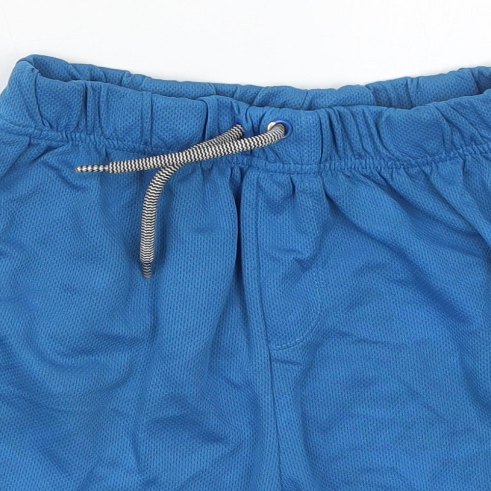 Pep&Co Boys Blue  Polyester Sweat Shorts Size 9-10 Years  Regular Drawstring