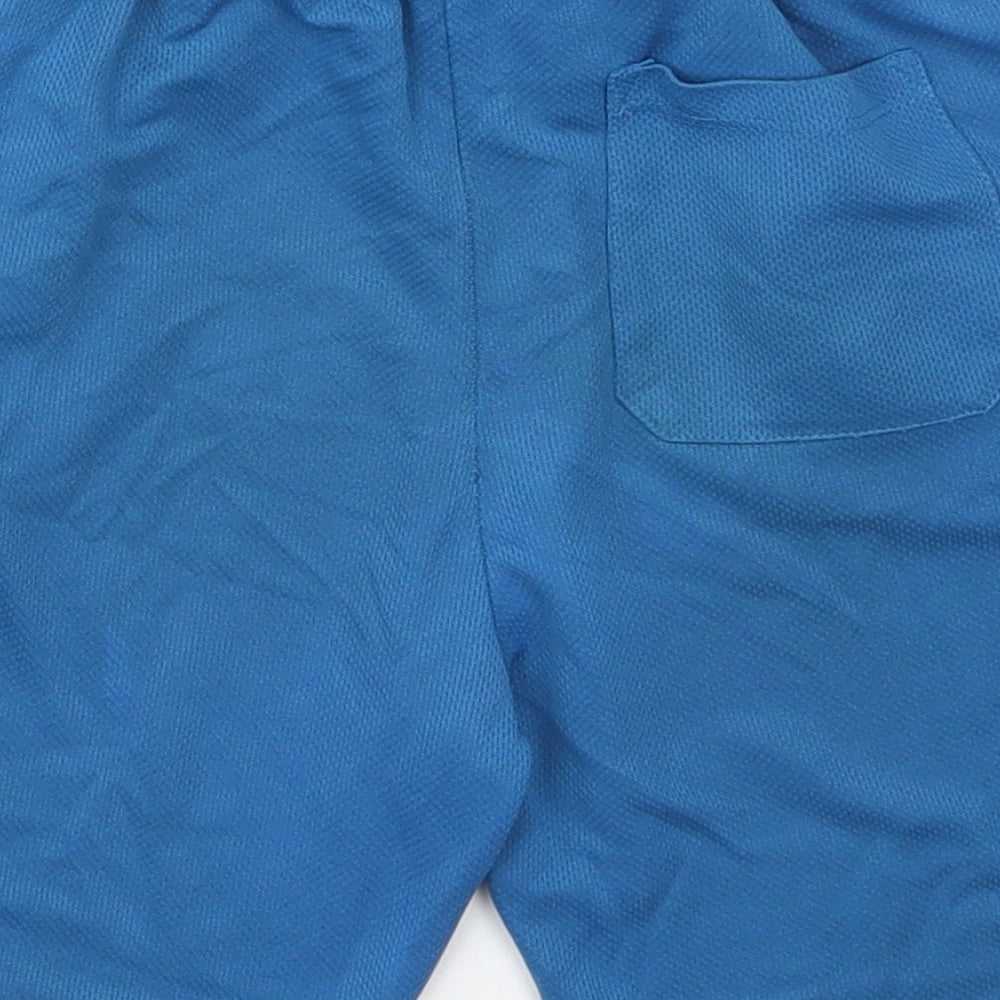 Pep&Co Boys Blue  Polyester Sweat Shorts Size 9-10 Years  Regular Drawstring