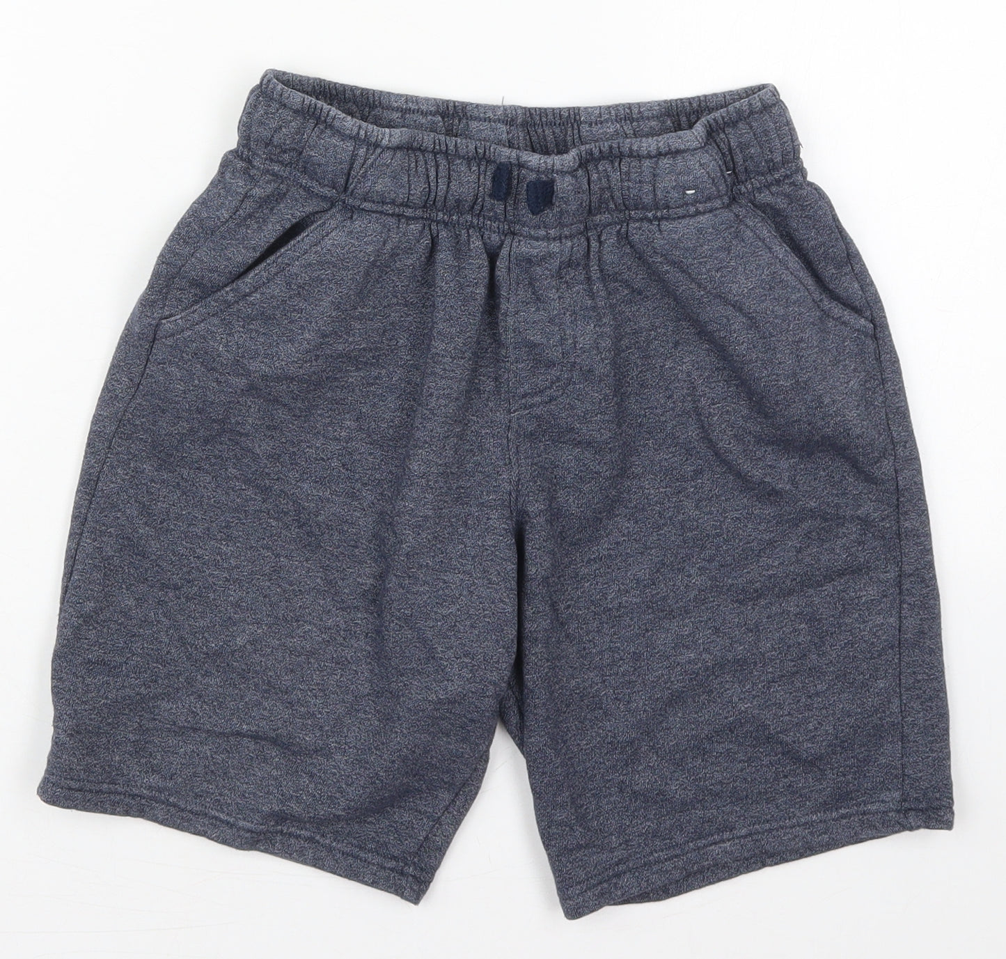 F&F Boys Blue  Cotton Sweat Shorts Size 12-13 Years  Regular Drawstring