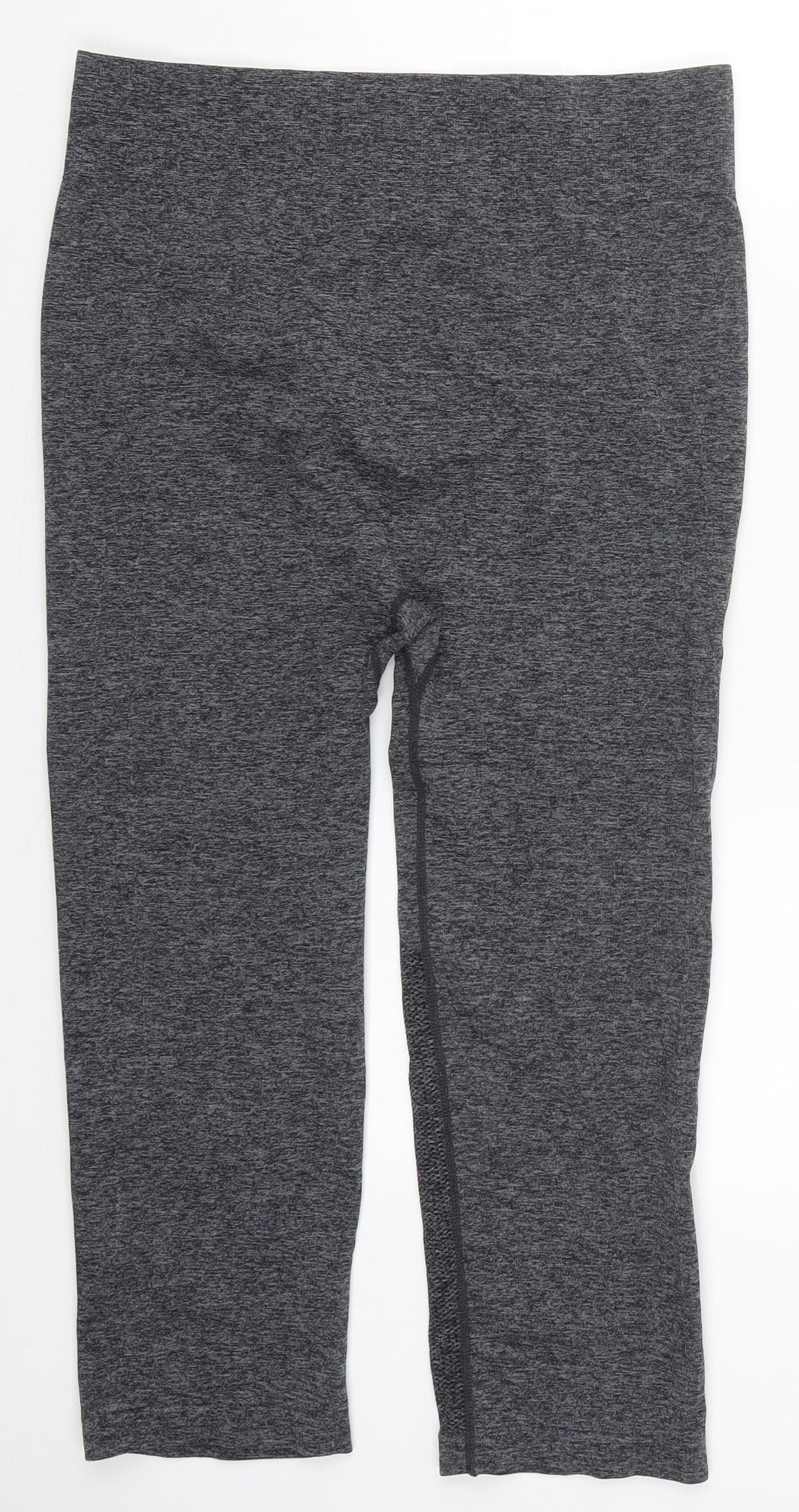 Preworn Womens Grey  Polyester Capri Leggings Size XL L20 in Regular
