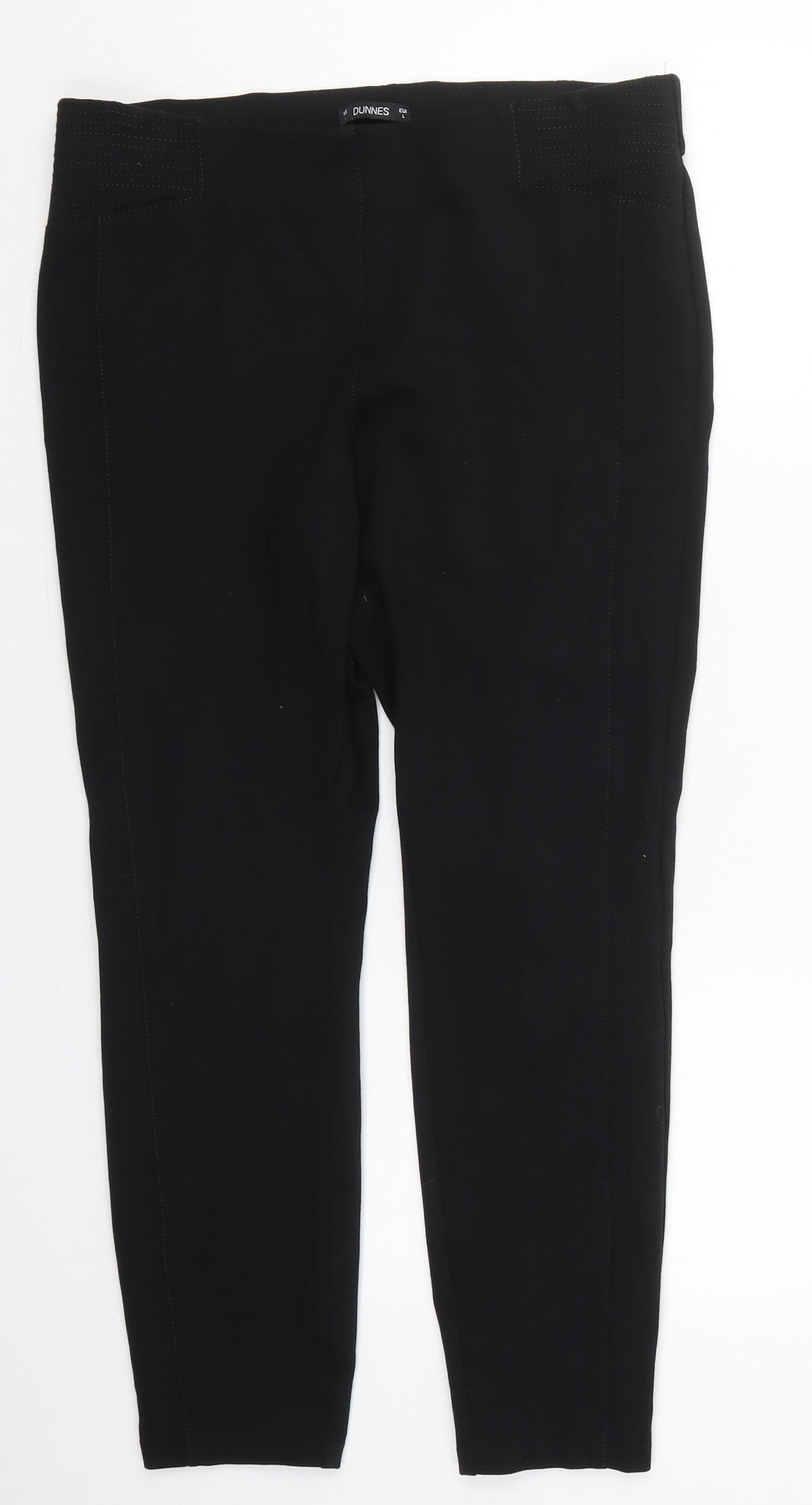 Dunnes Womens Black  Polyester Carrot Leggings Size 32 in L26 in