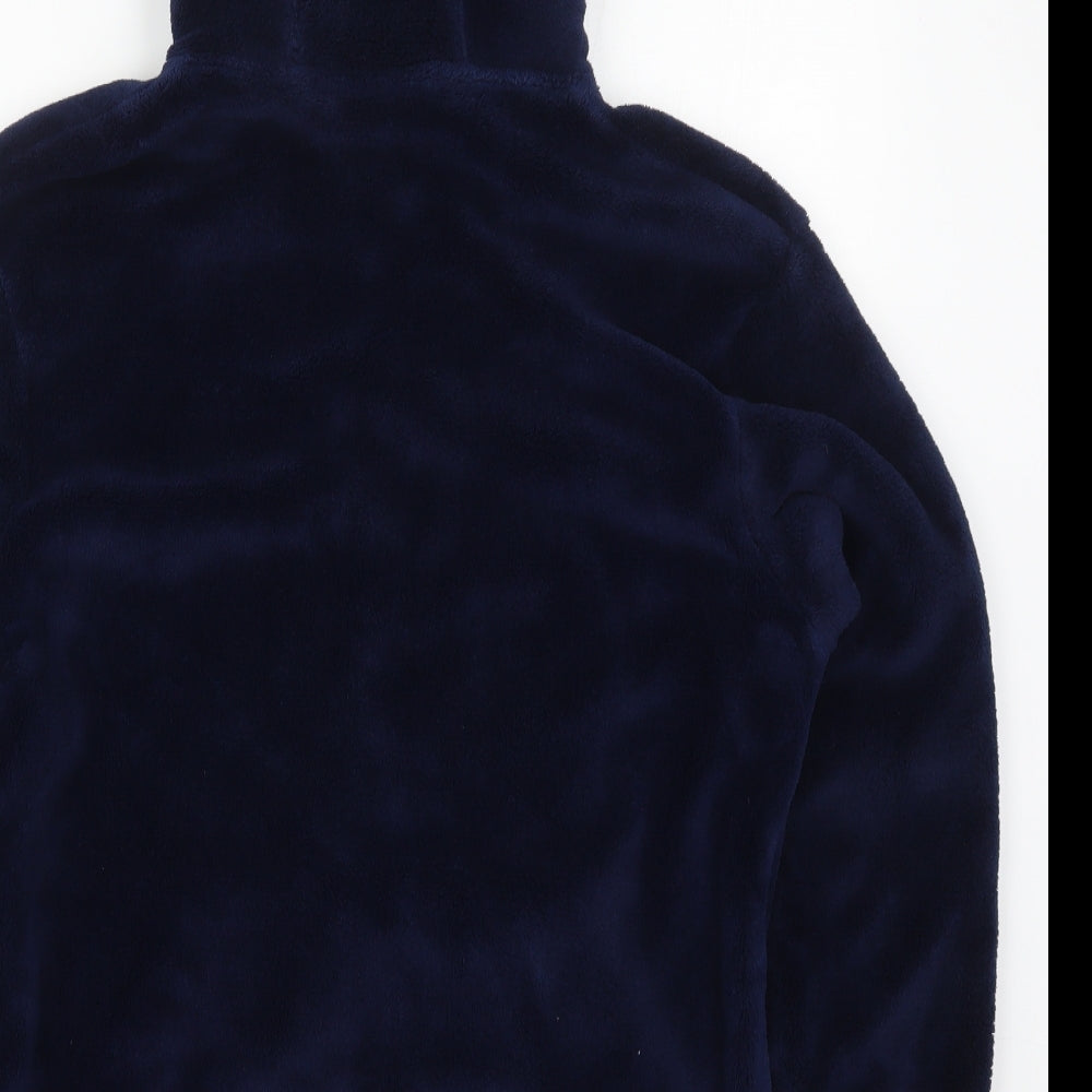 Dunnes Mens Blue  Polyester Full Zip Hoodie Size M