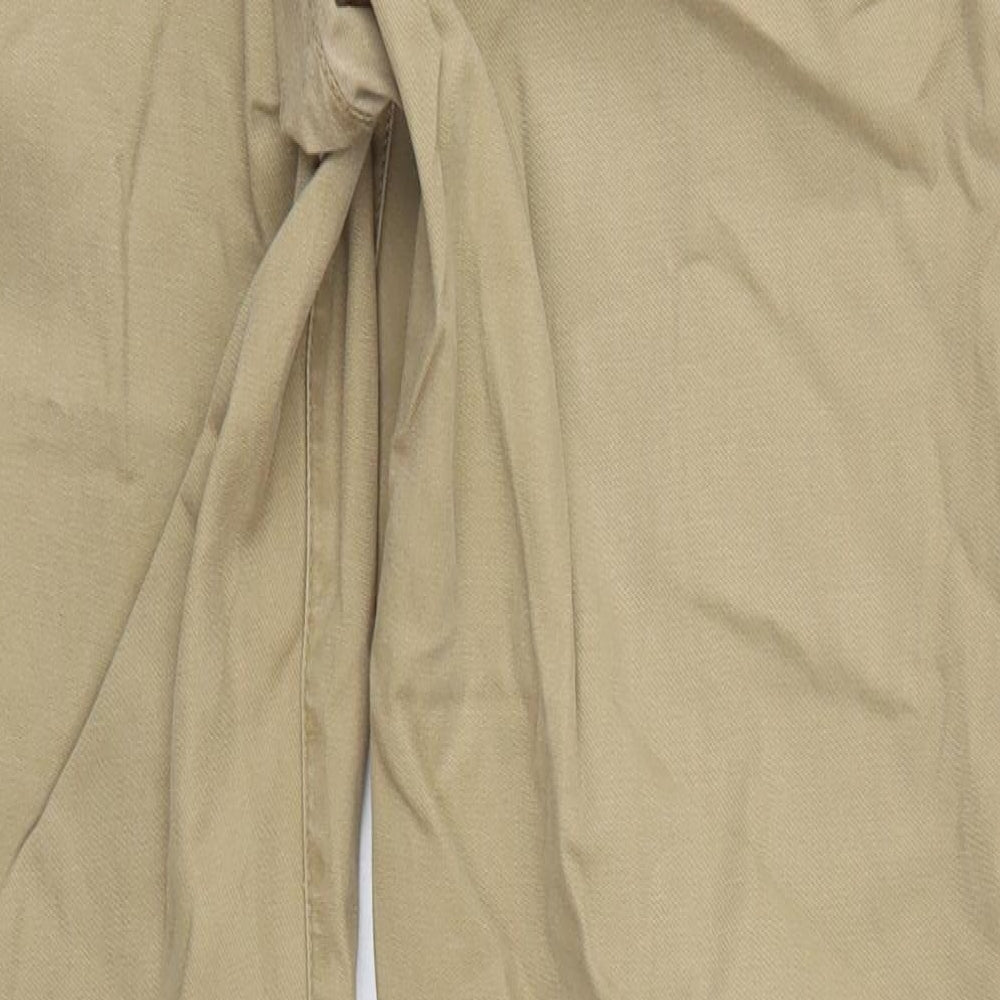 Moss Mens Beige  Cotton Trousers  Size 34 L29 in Regular Button