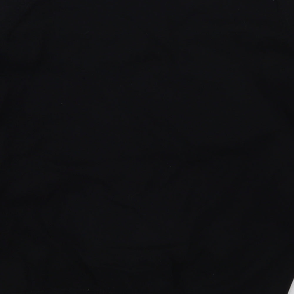 Preworn Boys Black V-Neck  Cotton Pullover Jumper Size 11-12 Years  Pullover