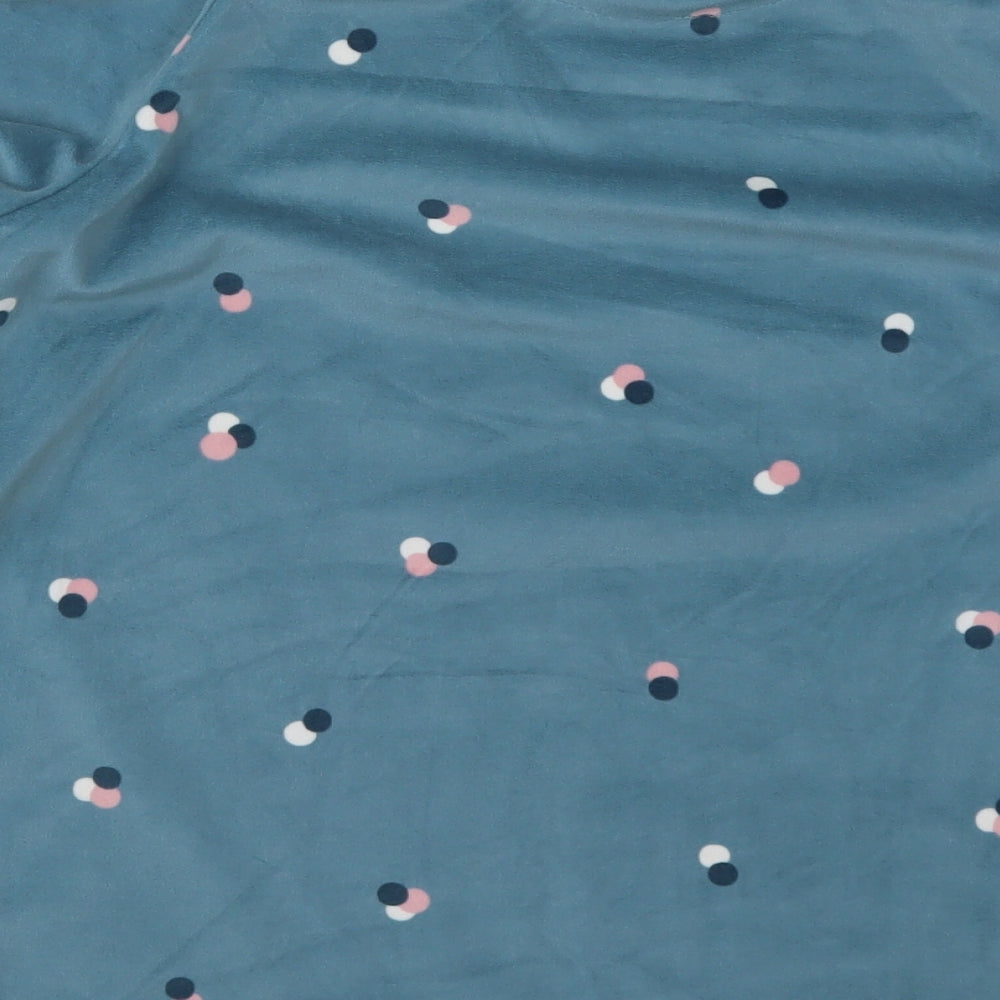 Primark Womens Blue Geometric Polyester Top Pyjama Top Size 10