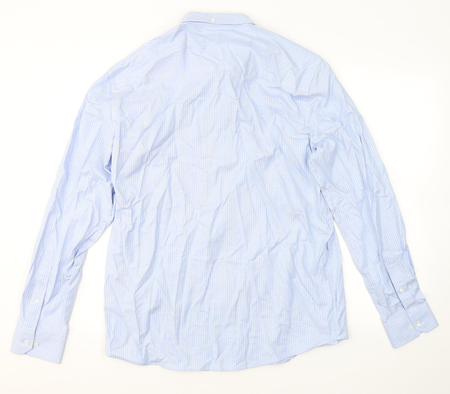 Paul Costelloe Mens  Striped Cotton  Dress Shirt Size M Collared Button